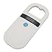 Rechargeable Pet Microchip Scanner with Dual Frequency Reading, USB Interface, Portable Animal Tag Reader for Dogs and Cats (White)