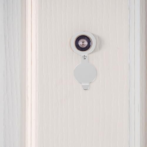 Toddmomy 8 piezas tapas para mirilla de acero inoxidable para puerta de apartamento, protección de privacidad, tapa anti-espía para visor de puerta con diámetro interior de 16mm para seguridad en el hogar miniatura 7