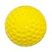 Dimpled PU Practice Baseball for Pitching Machines, Yellow Lightweight Non-Denting Hitting and Fielding Training Ball, 9