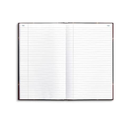 Staples Black Record Book, Hardbound, 300 Numbered Pages, 11-3/4" x 7-1/4", Durable Sewn Binding Notebook for Logs, Records & Note‑Taking - Thumbnail 4