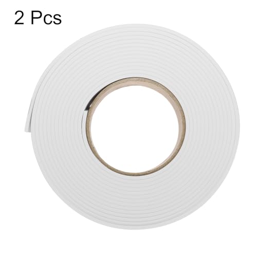 Image of uxcell 2pcs Rolls Single Sided Foam Tape Removeable EVA Sponge Mounting Tape Strong Adhesive Tape Strips(White, 16ft x 2 inch x 1 /8 inch) for Home Paint Wall Hanging Poster Decor