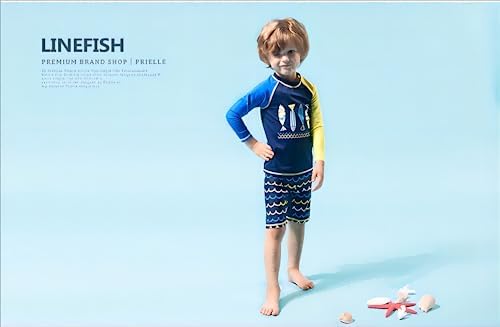 WINZIK Toddler Boys' Dinosaur Swimwear Sets, Boy Rash Guards, Kids Bathing Suit Two Piece Sunsuit 2-7 Year 6 31zPgqtmBmL. AC