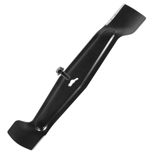 SPARES2GO Hoja de metal + tornillo de fijación compatible con Mac Allister MEB1638K MLM1600 MLMP1600 MLMO 1600SHFB cortacésped (38 cm)
