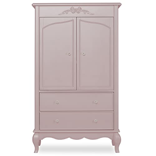 Image of Evolur Aurora Armoire in Dusty Rose