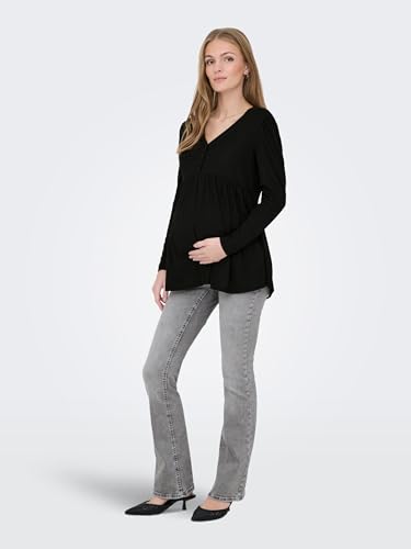 Jean maternite Only Maternity coupe evasee denim bleu Box Noos