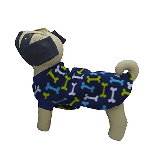Roupa para cachorro soft Osso Verde-Porte Peq/Med/Grande Tamanho:3