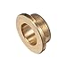 HARFINGTON 2pcs Flange Bearing Sleeve 15mm Bore 21mm OD 10mm Length 3mm Flange Thickness Bronze Bushing Self-Lubricating Bushings Sleeve for Industrial Equipment