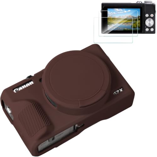 Camera Case Cover for Canon Powershot G7 X Mark III Digital Camera (Brown)
