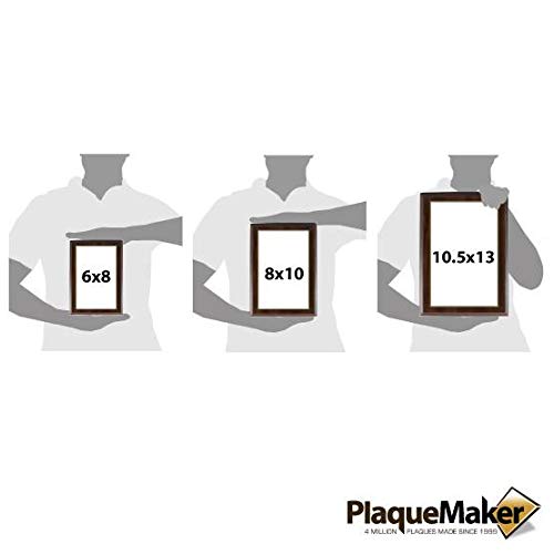 Slide In Document Plaque With Silver Or Gold Frame - Display Certificates Diploma's Your Child's Artwork Or Create A Custom Award With Our Easy To Use Slide In Kit (10.5 X 13 W/8.5 X 11 Frame) #TOP3