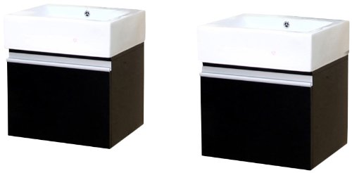 Bellaterra Home 203145-D 41-Inch Double Wall Mount Style Sink Vanity, Wood, Dark Espresso