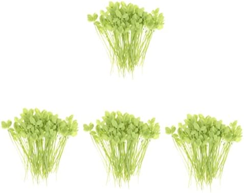 ULTECHNOVO 400 Pcs Simulated Leaf Tie Green Leaves Plastic