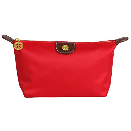 Bestrice iConic-Frame Pouch-Cosmetics Case Makeup Bag Travel Accessory Organizer (Red)