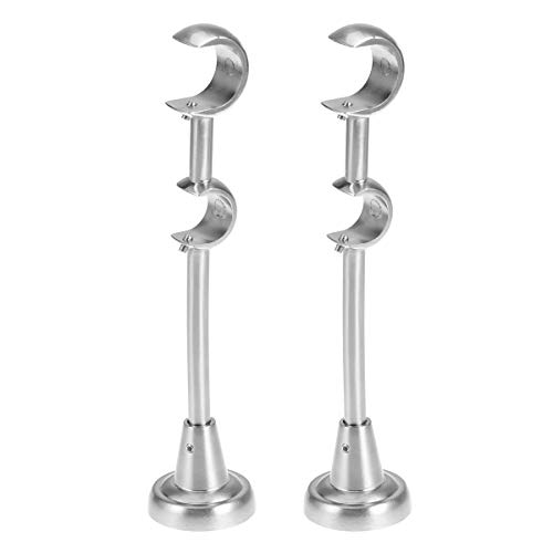 Lot de 2 Supports pour Tringle à Rideau Double 20 mm/25 mm