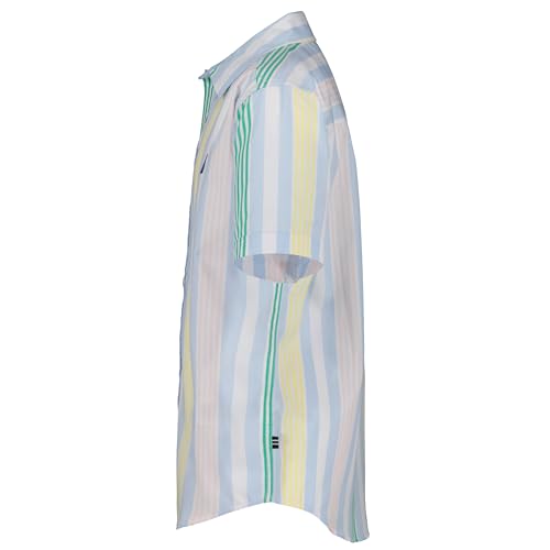Image of Nautica Boys Short Sleeve Woven Button-Down Shirt. Light Weight & Breathable