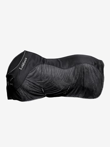Tapis de sport en maille LeMieux noir pour vos séances d'équitation d'été