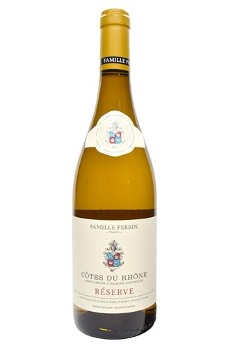 3 × Famille Perrin Reserve Blanc Côtes du Rhône Reserva (Caja de 3 Botellas de 75 cl)