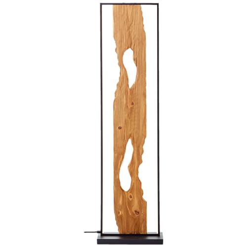 Lampadaire LED 120cm bois noir 2300 lm, Lightbox
