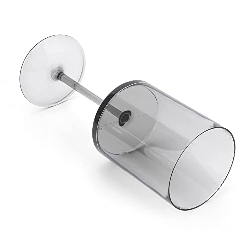 Xinguo Plastic Classic Acrylic Premium Quality Plastic Tumblers |Set Of 6 Grey, 6 Each: 15-Ounce, Dishwasher Safe (Grey, 15-Ounce) #TOP1