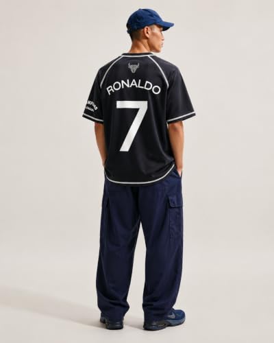 Image of Boys Football Players Jersey T-Shirt | Looper Polyester Sports Wear | Half Sleeve Round Neck Casual for Men