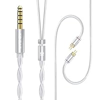 イヤホン ケーブル リケーブル 19AWG銀メッキ無酸素銅 Amazon | 【JSHiFi-Soul】2pin4.4mmリケーブル 金メッキ＆銀