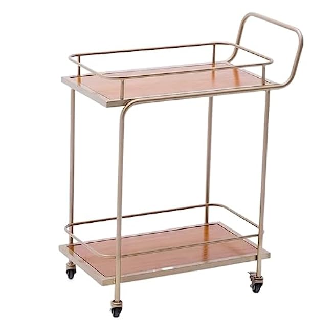 Storage Cart for Variety Applications 2-Tier Drink Cart Hotel Dining Cart Cart Cake Snack Tea Food Delivery Service Cart Bathroom Kitchen(C-69 * 38 * 85Cm)-jiHkFNvq