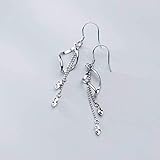 ZYFSHA Pendientes para Mujer, S925 Pendientes Mujer Estilo Coreano Moda Temperamento Patrón Geométrico Pendientes Simples Joyería Espiral Un Par