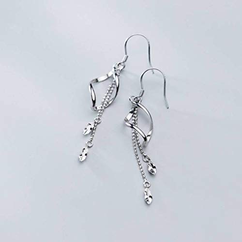 Boucles d'oreilles simples argent s925 style coréen géométrique pour femme