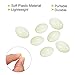 PATIKIL 12x8mm Luminous Fishing Beads, 200 Pieces Soft Plastic Glow Fishing Bait Eggs Rig Bead Tackle Tool Oval, White