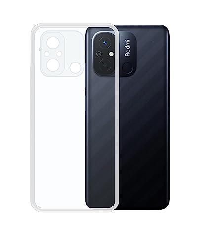 Image of COVERBLACK Rubber Back Cover for Mi REDMI 12C - Transparent