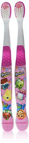 BrushBuddies Shopkins - Cepillo de dientes manual (2 unidades)