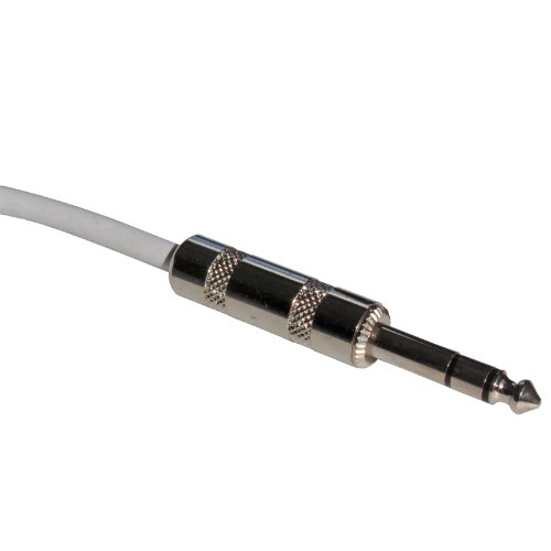 Cable de audio profesional balanceado 6.3mm 6ft blanco miniatura 3