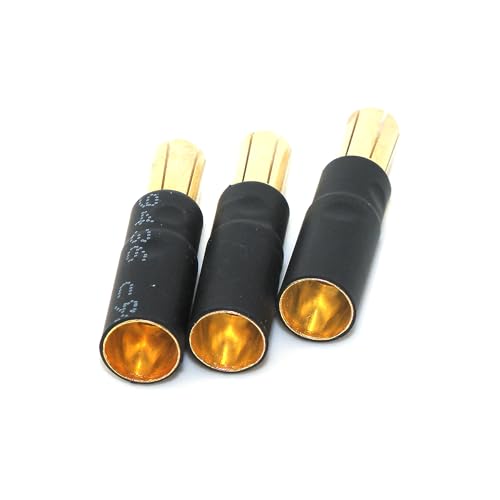 Conectores bala de 5,5 mm macho a hembra de 6,5 mm para variadores Castle Mambo ESC 4
