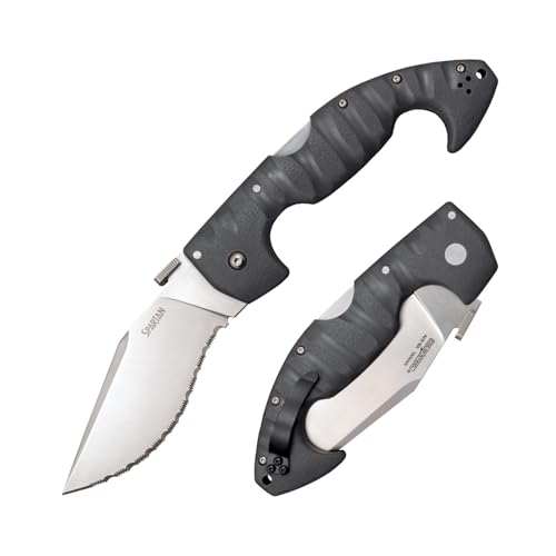 Image of COLD STEEL Spartan 4.5 in Japanese AUS10A Blade Tactical Pocket Folding Knife w /Tri-Ad Lock and Griv-Ex Handle w /Steel Liners