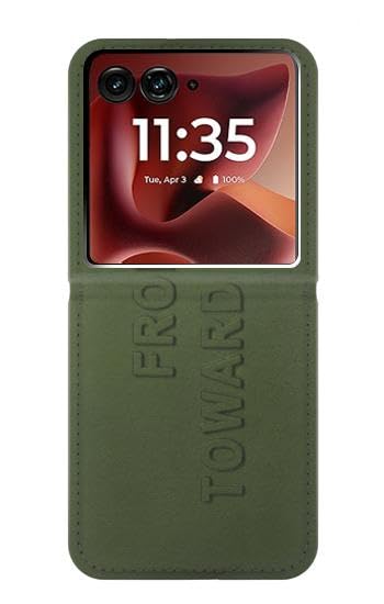 Étui Motorola Razr 60 Ultra Housse Cuir Clapet Front Toward Enermy Antichoc