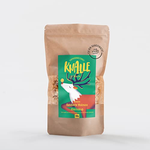 Knalle Popkorn mit Walnuss und Ahornsirup - süß und knusprig - Kino Snacks » Popcorn besser als im Kino « Karamell Süßigkeit 100 g Cover