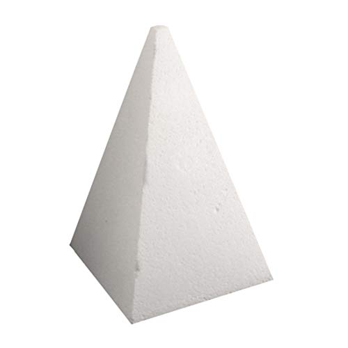 trendmarkt24 Styropor Pyramide ca. 20 cm groß (hoch) | 12 x 12 cm unten breit | 183620