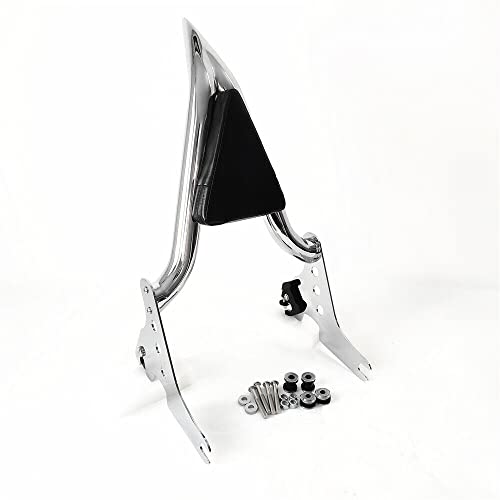 Chrome Sissy Bar, Detachable Rear Passenger Backrest Pad For Harley 2004-2023 Sportster Xl883 Xl1200 48 883 1200 Sissybar Back Rest #TOP1