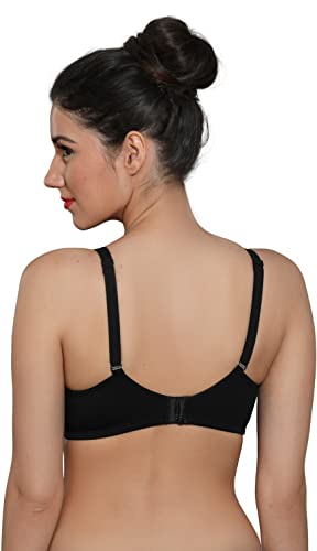 Image of Ingrid Everyday Women's Bra Non Padded & Wire Free Cotton Lycra Blend Bra Full Coverage with Regular Back in