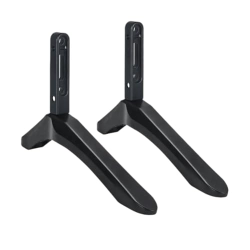 Supports de table en aluminium pour TV Sony et Samsung, socle universel noir pour meuble de salon