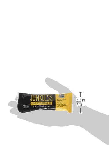 JUNKLESS Chewy Granola Bars, Peanut Butter Chocolate Chip, 24 bars (6 x 1.1 oz bars/box – 4 boxes), Non-GMO, low sugar, great tasting, made for kids & families - Thumbnail 7