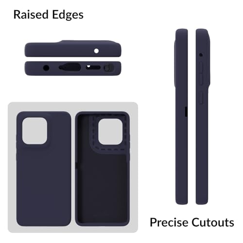 Image of SPRIG Compatible with Moto Edge 60 Stylus Premium SilkTone Back Cover Drop Tested Shock Proof Mobile Case for Men, Women, Boys and Girls with Camera Protection (Midnight Blue)