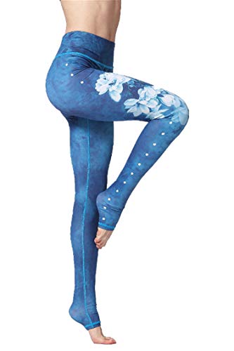 ANING VISSAY Women s High Waisted Yoga Cycling Running Pants,Workout Leggings Pantas(L)