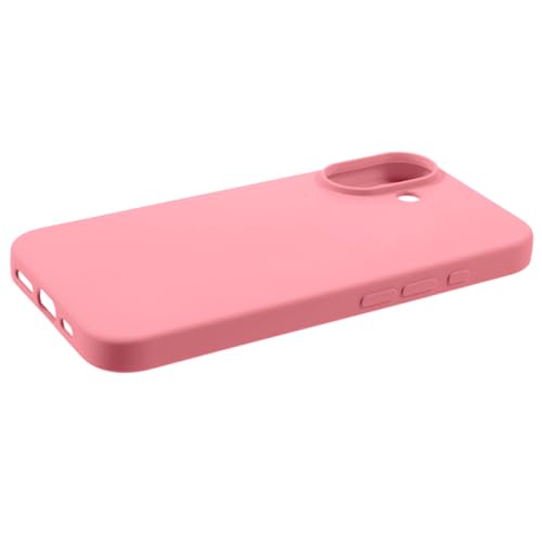 Image of ArmourPro Silicone Back Case for iPhone 16 Soft-Touch Case | Dark Pink