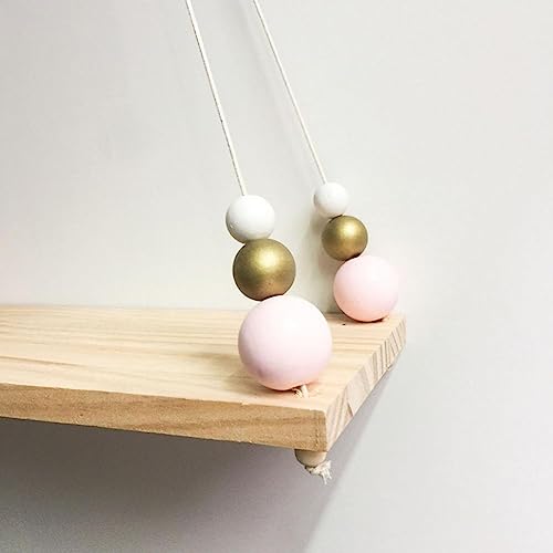 Étagère murale ornements perles macramé pour décoration boho authentique - 7