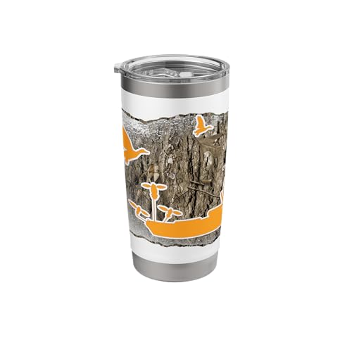 Minimalist Kayak Duck Waterfowl Hunting Camouflage Stainless Steel Insulated Tumbler