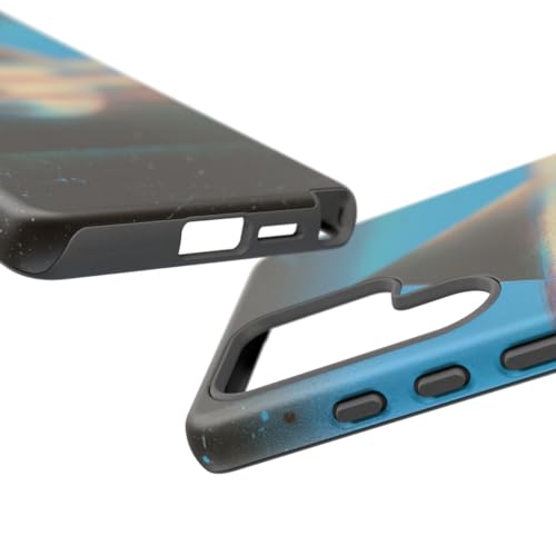 Coque antichoc Samsung S25 Ultra rigide mate avec sphère et pyramide