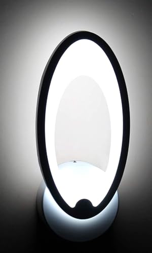 Image of Metal Oval LED Wall Lamp for Living Room, Bedroom & Office Decorative Wall Light with 3 Color Lighting for Home, Cafe & Restaurant (Oval LED WALL)
