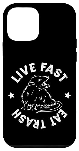 Funny Live Fast Eat Trash Possum Lover �X�}�z�P�[�X iPhone 12 mini �p