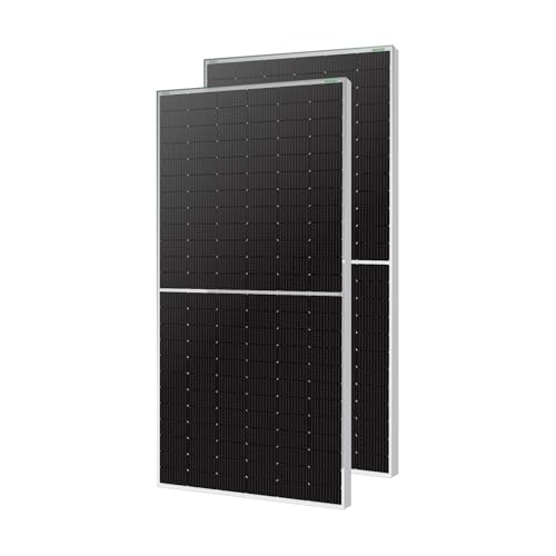 Image of WAAREE N-Type 580 Watt TOPCon Bifacial Solar Panel - High-Efficiency Mono PERC Half-Cut Technology | BIS & IEC Certified | Framed Dual Glass Bifacial |30 Years Output Warranty | Pack of 2 | 1160 WATT