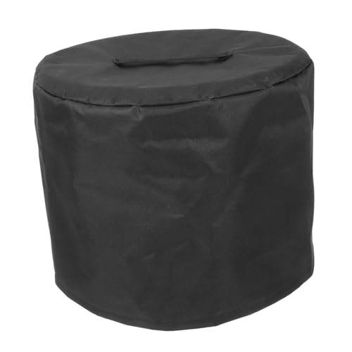 BESTonZON Fire Pit Cover Outdoors Fire Pit Cover 600d Oxford Cloth Black
